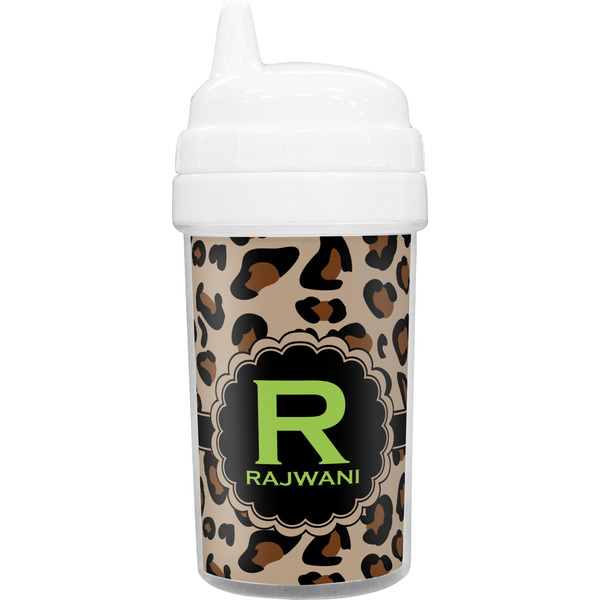 Custom Granite Leopard Toddler Sippy Cup (Personalized)