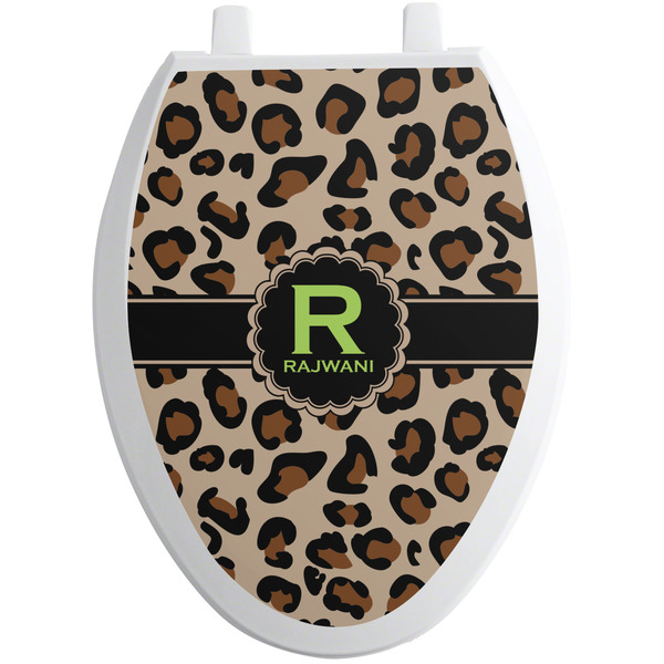 Granite Leopard Toilet Seat Decal (Personalized)