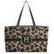 Granite Leopard Beach Totes Bag - w/ Black Handles (Personalized)