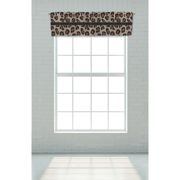 Granite Leopard Valance - On window