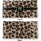 Granite Leopard Vinyl Check Book Cover - Front and Back