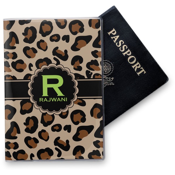 Custom Granite Leopard Vinyl Passport Holder (Personalized)