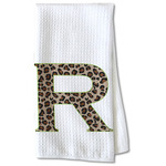 Granite Leopard Kitchen Towel - Waffle Weave - Partial Print (Personalized)