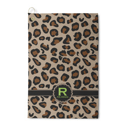 Granite Leopard Waffle Weave Golf Towel (Personalized)