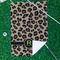 Granite Leopard Waffle Weave Golf Towel - In Context