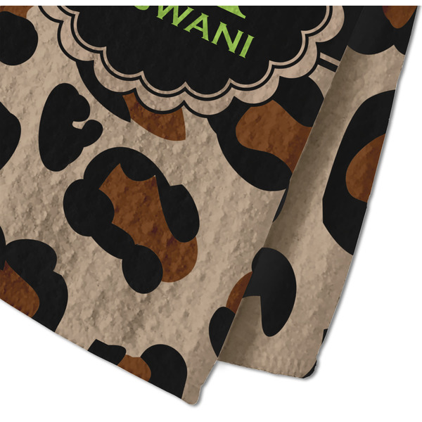 Granite Leopard Waffle Weave Towel - Closeup of Material Image