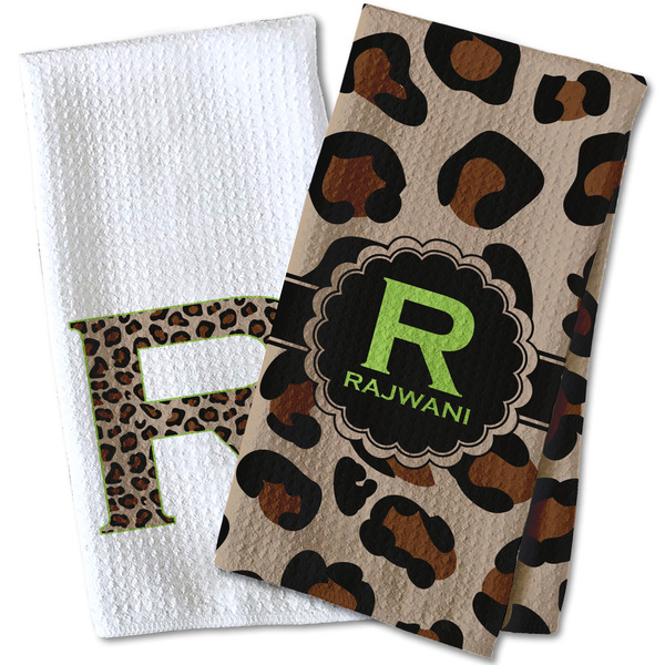 Granite Leopard Waffle Weave Towels - Two Print Styles