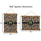 Granite Leopard Wall Hanging Tapestries - Parent/Sizing
