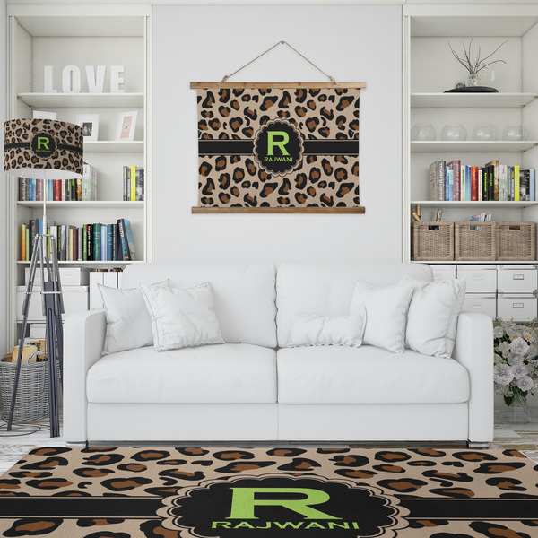 Granite Leopard Wall Hanging Tapestry - IN CONTEXT