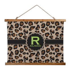 Granite Leopard Wall Hanging Tapestry - Wide (Personalized)