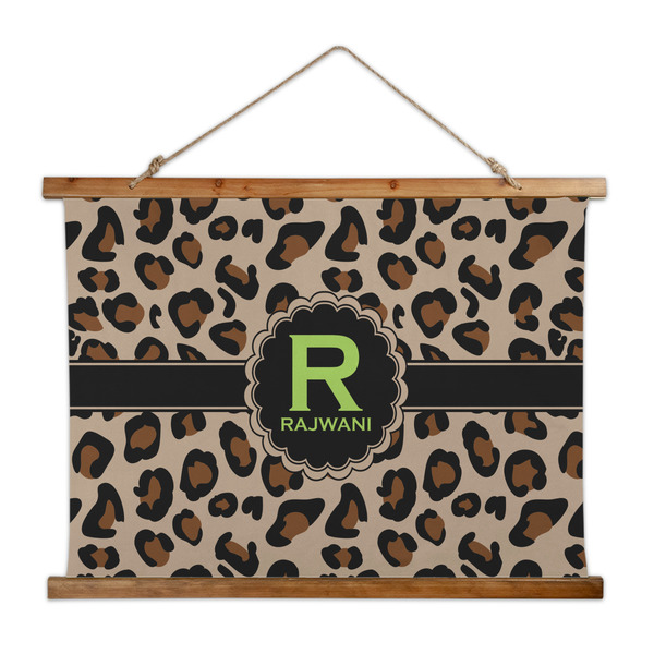 Custom Granite Leopard Wall Hanging Tapestry - Wide (Personalized)