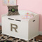 Granite Leopard Wall Letter Decal Small on Toy Chest