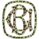 Granite Leopard Monogram Decal - Small (Personalized)