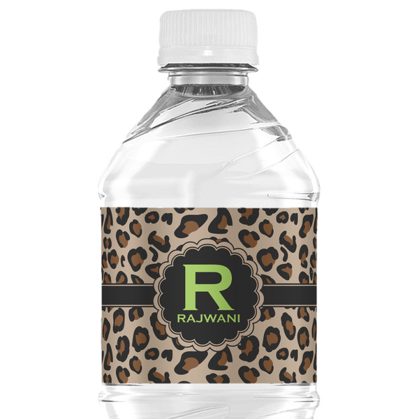 Custom Granite Leopard Water Bottle Labels - Custom Sized (Personalized)
