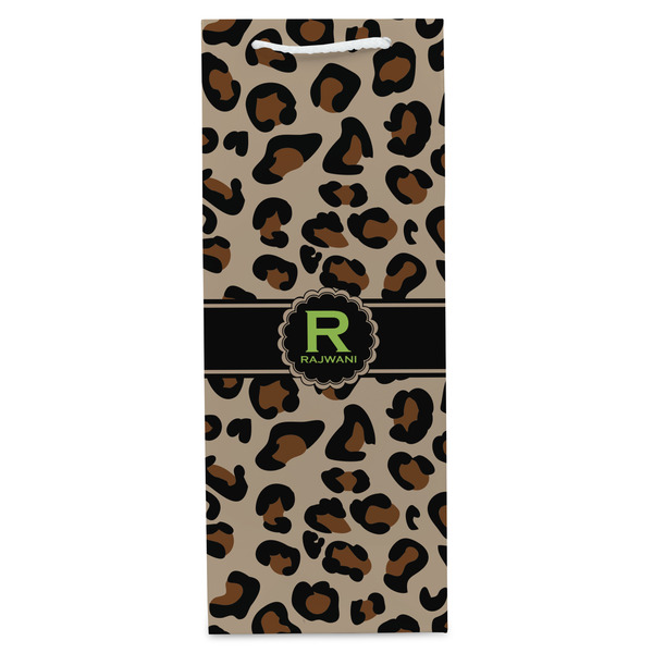 Granite Leopard Wine Gift Bag - Gloss - Front