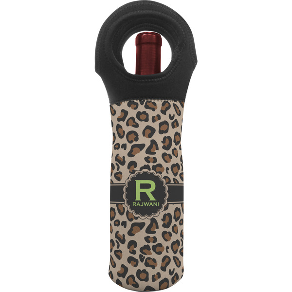 Custom Granite Leopard Wine Tote Bag (Personalized)