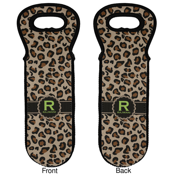 Granite Leopard Wine Tote Front & Back