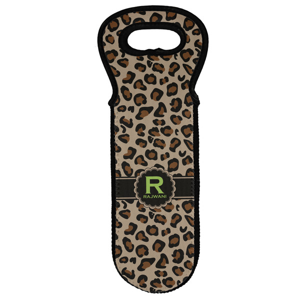 Custom Granite Leopard Wine Tote Bag (Personalized)