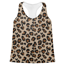 Granite Leopard Womens Racerback Tank Top - Small