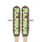 Granite Leopard Wooden Food Pick - Paddle - Double Sided - Front & Back