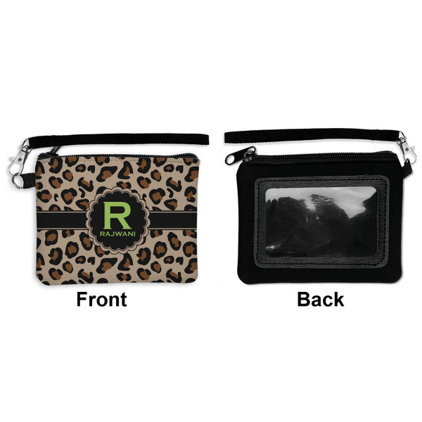 Granite Leopard Wristlet ID Cases - Front & Back