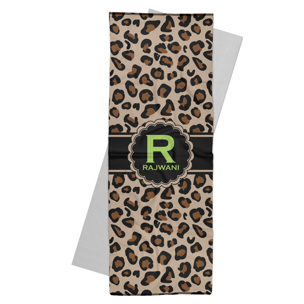 Custom Granite Leopard Yoga Mat Towel (Personalized)