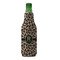 Granite Leopard Zipper Bottle Cooler - FRONT (bottle)