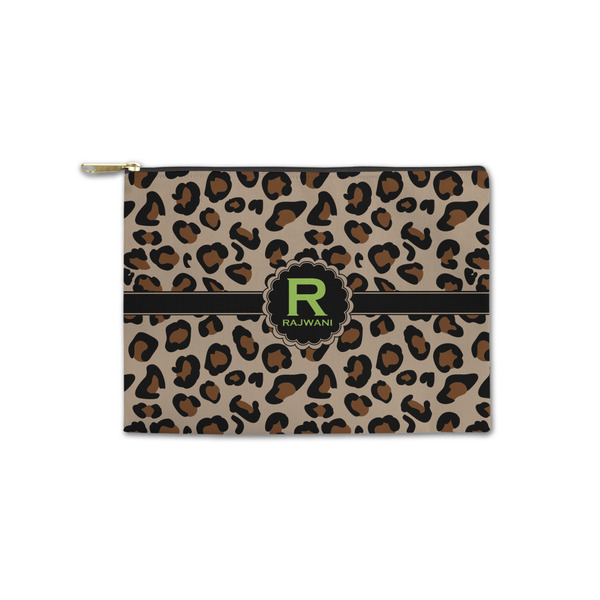 Custom Granite Leopard Zipper Pouch - Small - 8.5"x6" (Personalized)