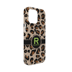 Granite Leopard iPhone Case - Plastic - iPhone 13 Mini (Personalized)