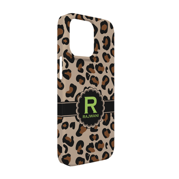 Custom Granite Leopard iPhone Case - Plastic - iPhone 13 Pro (Personalized)
