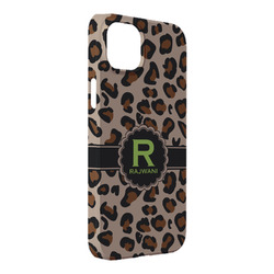 Granite Leopard iPhone Case - Plastic - iPhone 14 Plus (Personalized)