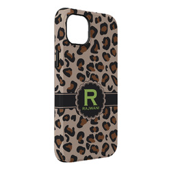 Granite Leopard iPhone Case - Rubber Lined - iPhone 14 Plus (Personalized)