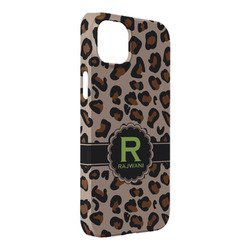 Granite Leopard iPhone Case - Plastic - iPhone 14 Pro Max (Personalized)