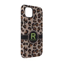 Granite Leopard iPhone Case - Rubber Lined - iPhone 14 (Personalized)
