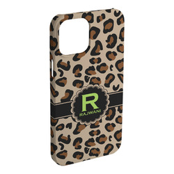 Granite Leopard iPhone Case - Plastic - iPhone 15 Plus (Personalized)