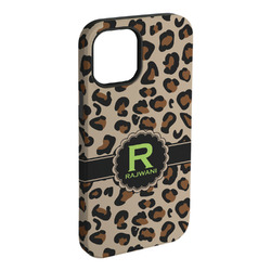 Granite Leopard iPhone Case - Rubber Lined - iPhone 15 Plus (Personalized)