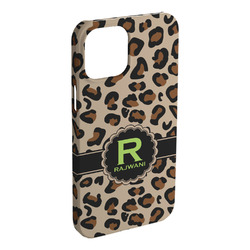Granite Leopard iPhone Case - Plastic - iPhone 15 Pro Max (Personalized)