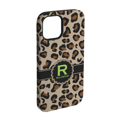 Granite Leopard iPhone Case - Rubber Lined - iPhone 15 (Personalized)