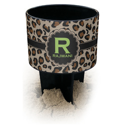 Granite Leopard Black Beach Spiker Drink Holder (Personalized)