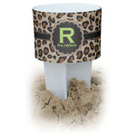 Granite Leopard White Beach Spiker Drink Holder (Personalized)