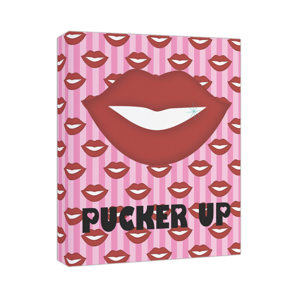 Custom Lips (Pucker Up) Canvas Print - 11x14