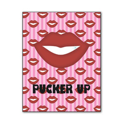 Lips (Pucker Up) Wood Print - 11x14