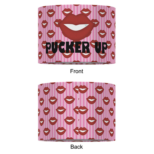 Lips (Pucker Up) 12" Drum Lampshade - APPROVAL (Fabric)