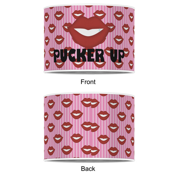 Lips (Pucker Up) 12" Drum Lampshade - APPROVAL (Poly Film)