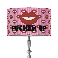 Lips (Pucker Up) 12" Drum Lamp Shade - Fabric