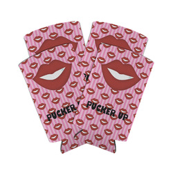 Lips (Pucker Up) Can Cooler (tall 12 oz) - Set of 4