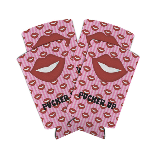 Lips (Pucker Up) 12oz Tall Can Sleeve - Set of 4 - MAIN