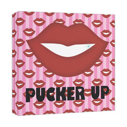 Lips (Pucker Up) Canvas Print - 12x12