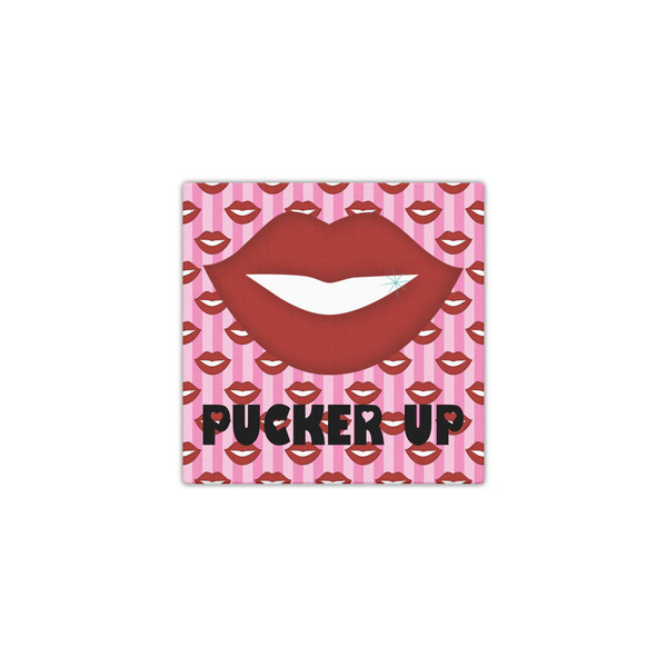 Lips (Pucker Up) 12x12 - Canvas Print - Front View