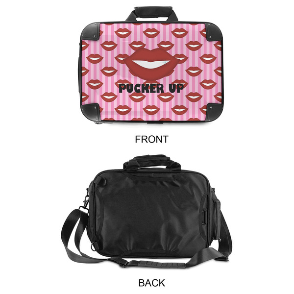 Lips (Pucker Up) 15" Hard Shell Briefcase - APPROVAL